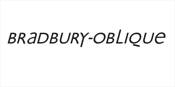 Bradbury-Oblique Logo