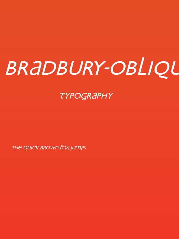 Bradbury-Oblique Poster
