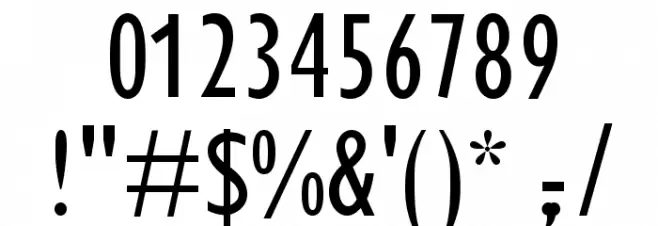 BradburySans-Light Font Alte caractere