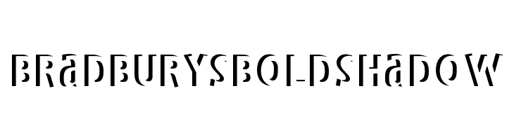 BradburysBoldShadow Font