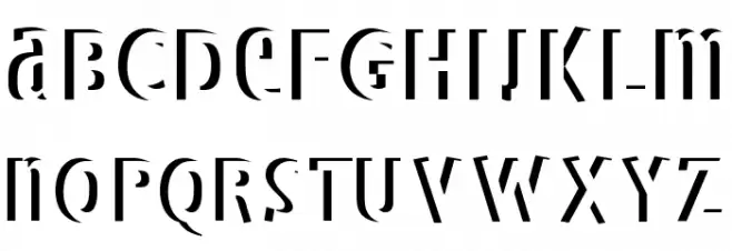 BradburysBoldShadow Font Litere mari