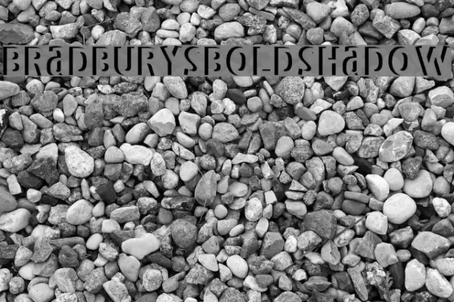 BradburysBoldShadow Font examples