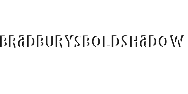 BradburysBoldShadow Logo