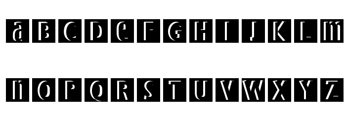 BradburysSquares Font LOWERCASE