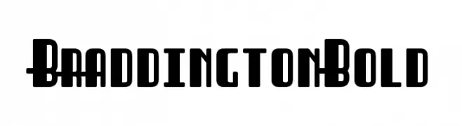 Braddington Bold  Frei Schriftart Herunterladen