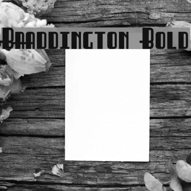 Braddington Bold Font examples