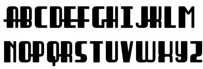 Braddington Bold Caratteri MINUSCOLO