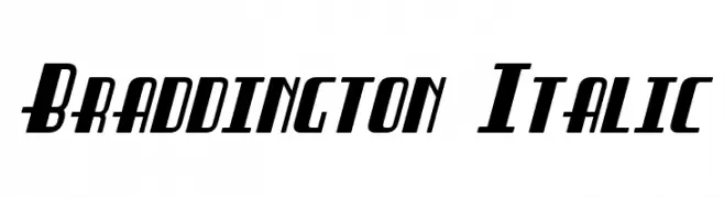 Braddington Italic  Descarca Fonturi Gratis