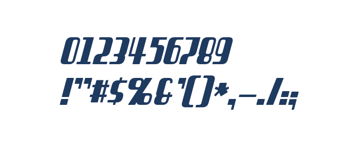 Braddington Italic Other Characters