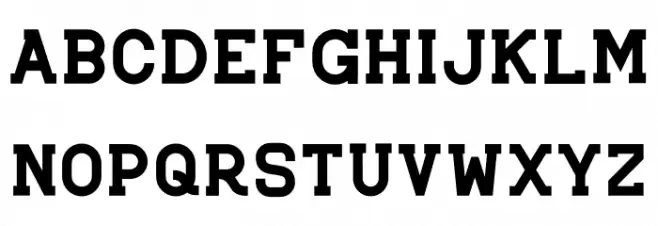 Brader John Schriftart Kleinbuchstaben