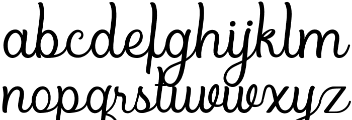 Bradlay Demo Font LOWERCASE