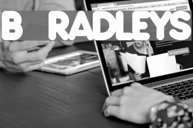 Bradleys Schriftart examples