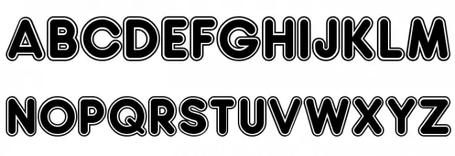 Bradlies Schriftart Groß