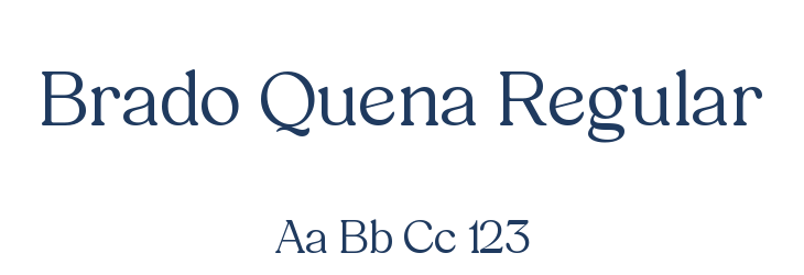 Brado Quena Regular Font Preview