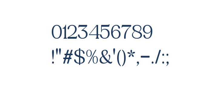 Brado Quena Regular Other Characters