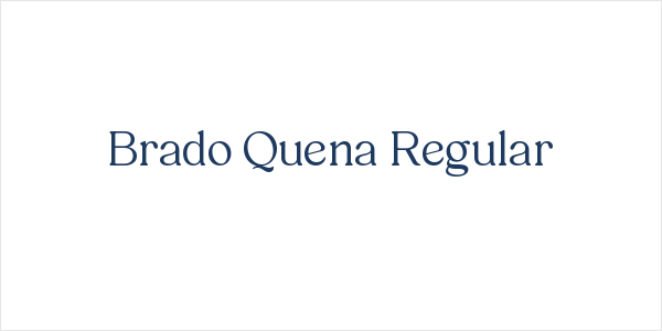 Brado Quena Regular Logo