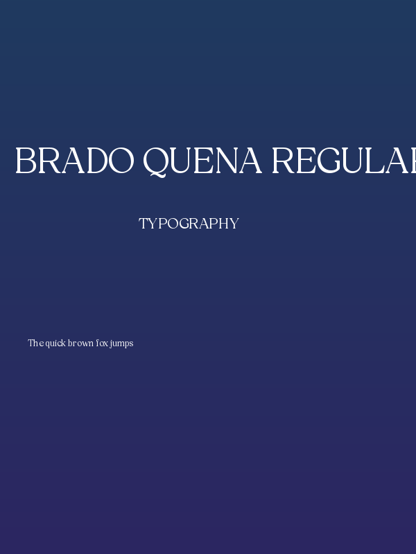 Brado Quena Regular Poster