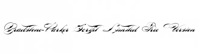Bradstone-Parker Script Limited Free Version  Frei Schriftart Herunterladen