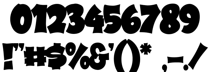 Bradwall Regular Font OTHER CHARS