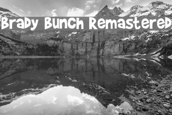 Brady Bunch Remastered フォント examples