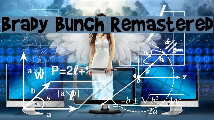 Brady Bunch Remastered Font examples