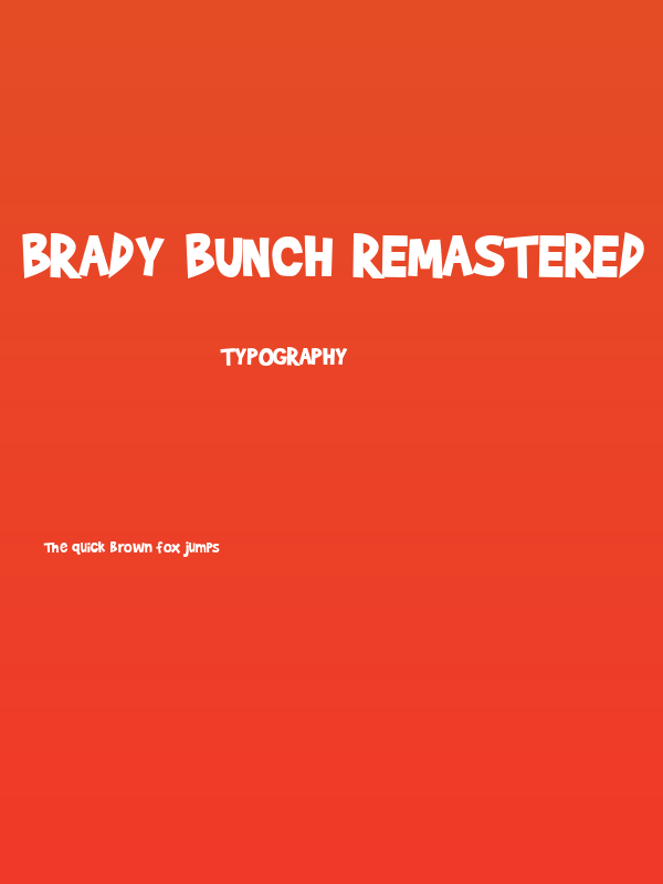 Brady Bunch Remastered Poster