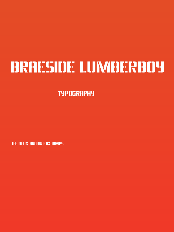 Braeside Lumberboy Poster