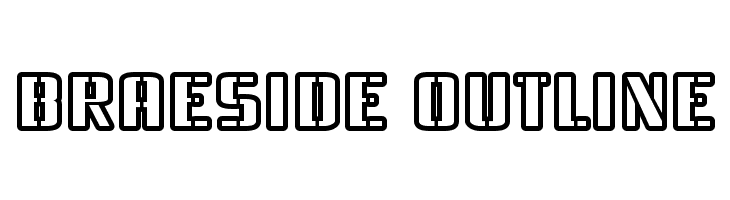 Braeside Outline  Fuentes Gratis Descargar