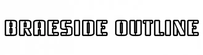 Braeside Outline  नि: शुल्क फ़ॉन्ट्स डाउनलोड