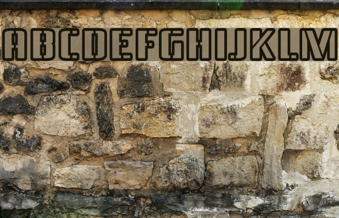 Braeside Outline Font examples