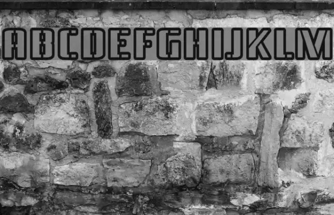 Braeside Outline Font examples