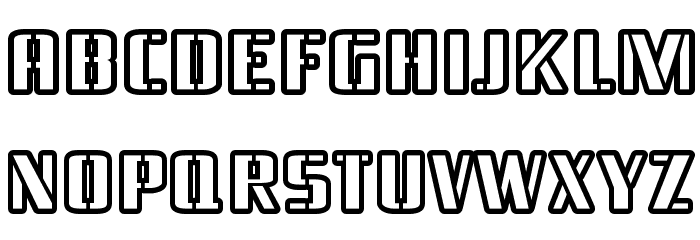 Braeside Outline Font LOWERCASE