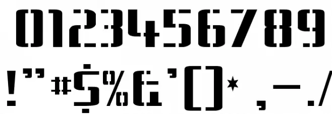 BraesideLumberboy-Regular Font OTHER CHARS