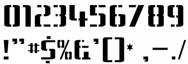 BraesideLumberboy-Regular Font OTHER CHARS