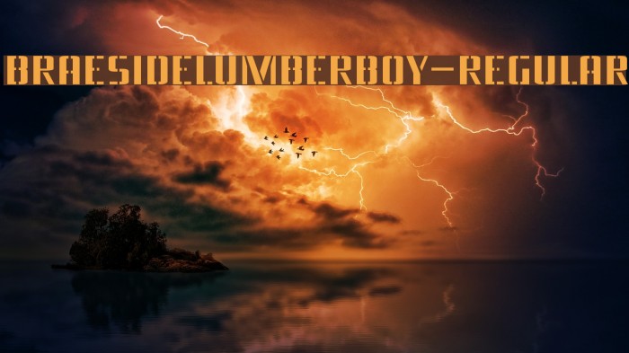 BraesideLumberboy-Regular Example 1