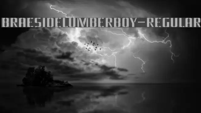 BraesideLumberboy-Regular Font examples