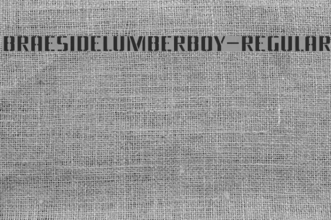 BraesideLumberboy-Regular Font examples