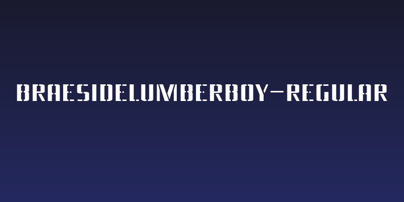 BraesideLumberboy-Regular Social Header