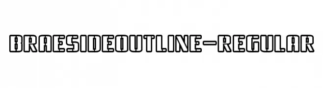 BraesideOutline-Regular  Frei Schriftart Herunterladen