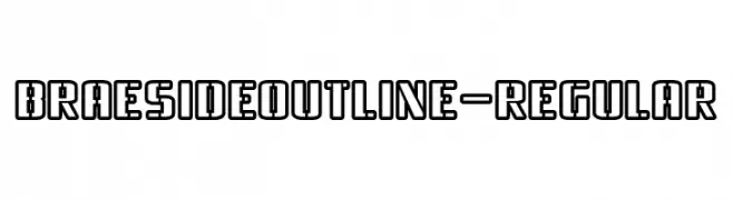 BraesideOutline-Regular  Free Fonts Download