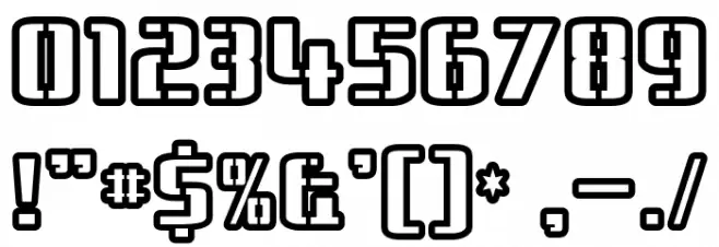 BraesideOutline-Regular Font OTHER CHARS