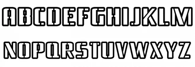 BraesideOutline-Regular Fonte MAIÚSCULAS