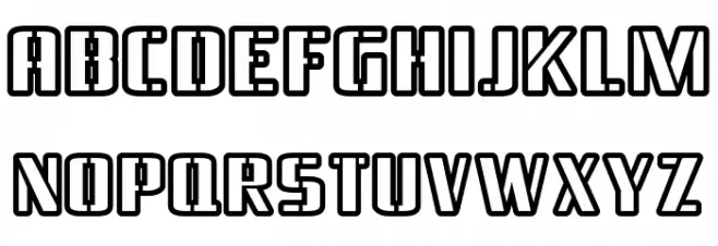 BraesideOutline-Regular 字体 小写