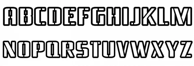 BraesideOutline-Regular फ़ॉन्ट अपरकेस