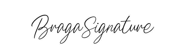 Braga Signature  フリーフォントのダウンロード