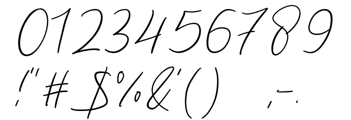 Braga Signature Font OTHER CHARS