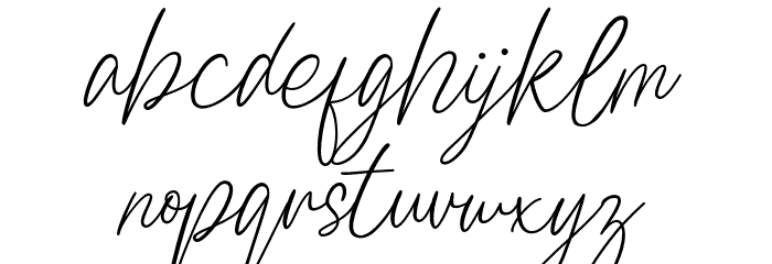 Braga Signature Font LOWERCASE