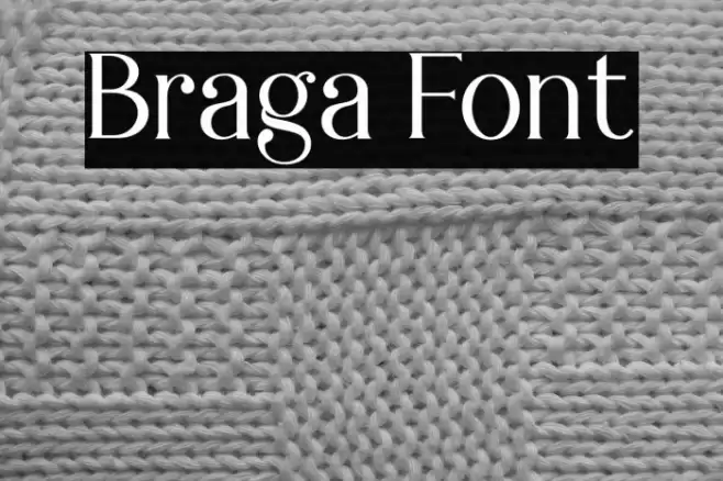 Braga Font examples