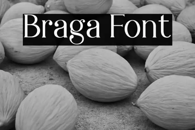 Braga Font examples