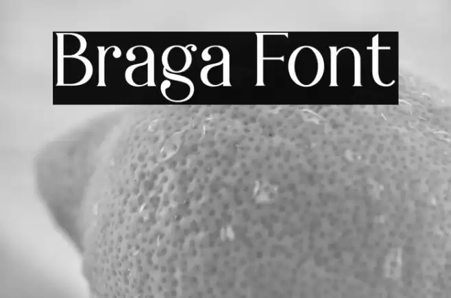 Braga Font examples